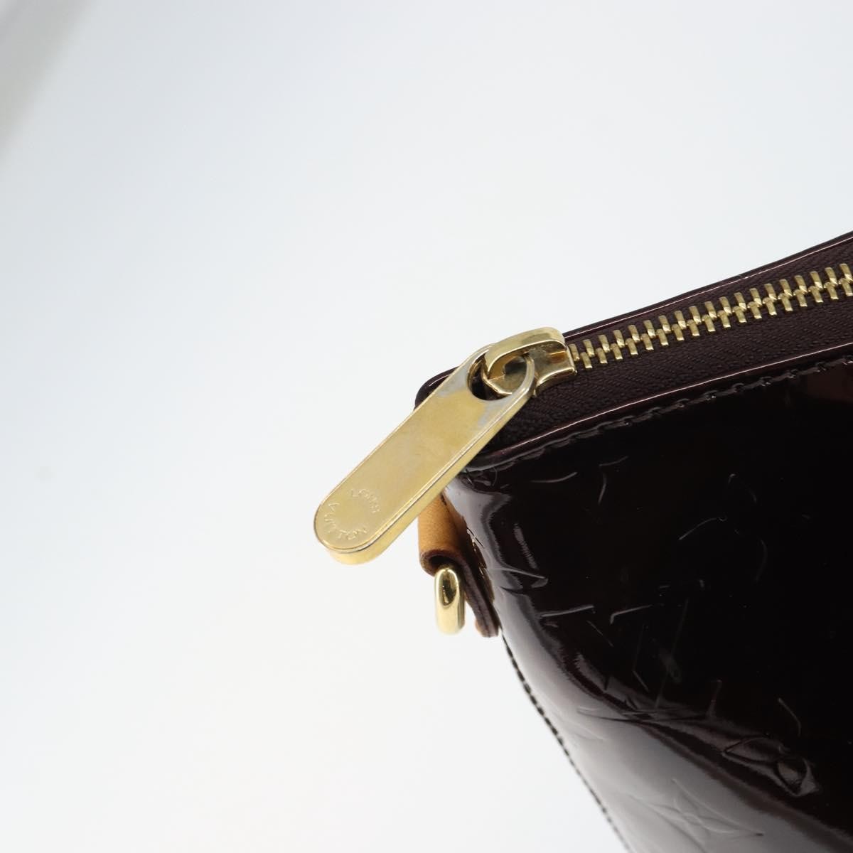 Louis Vuitton Bellevue Handbag Monogram Vernis Brown Patent_Leather Tote Bag