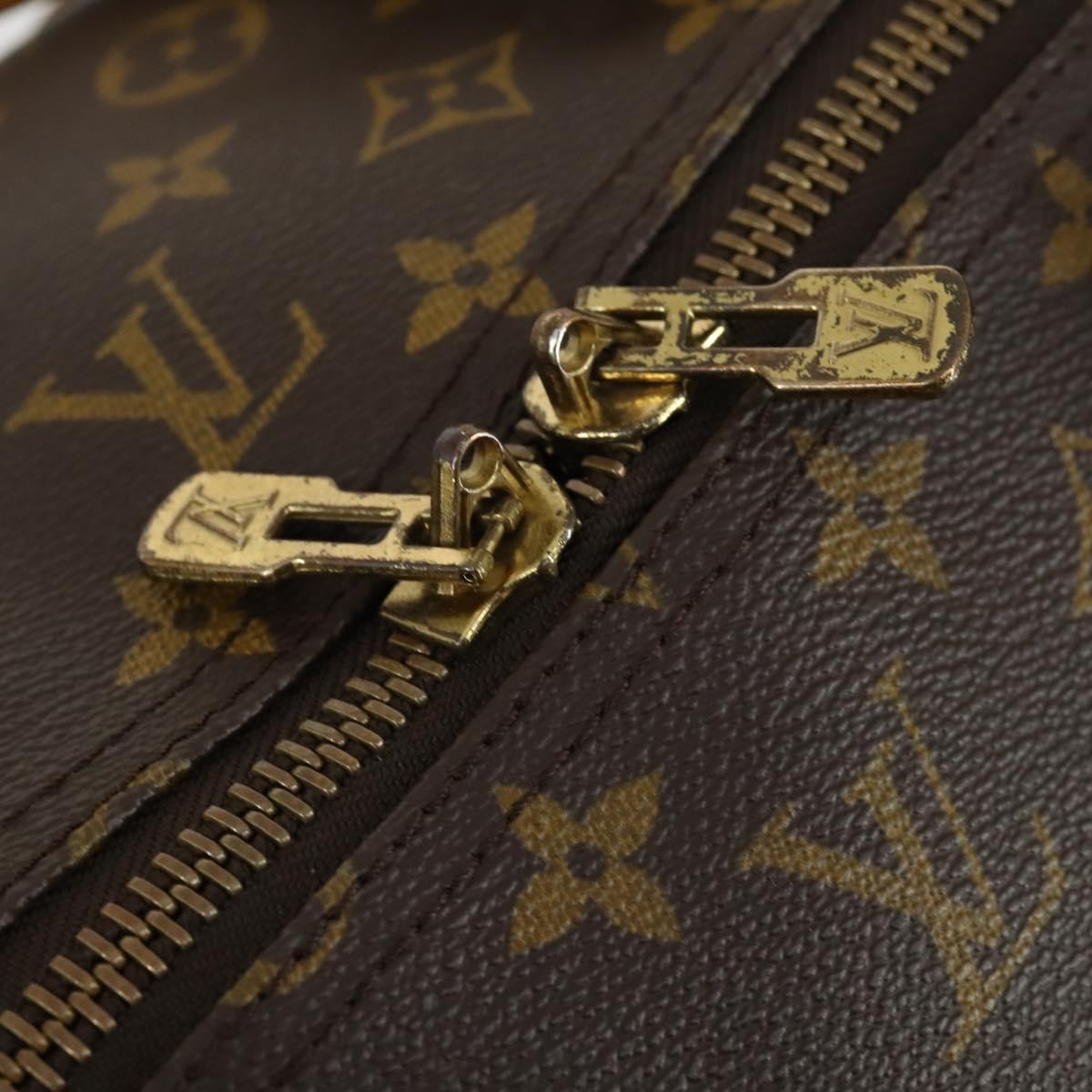 Louis Vuitton Keepall Bag Monogram Canvas Brown Canvas Travel Bag