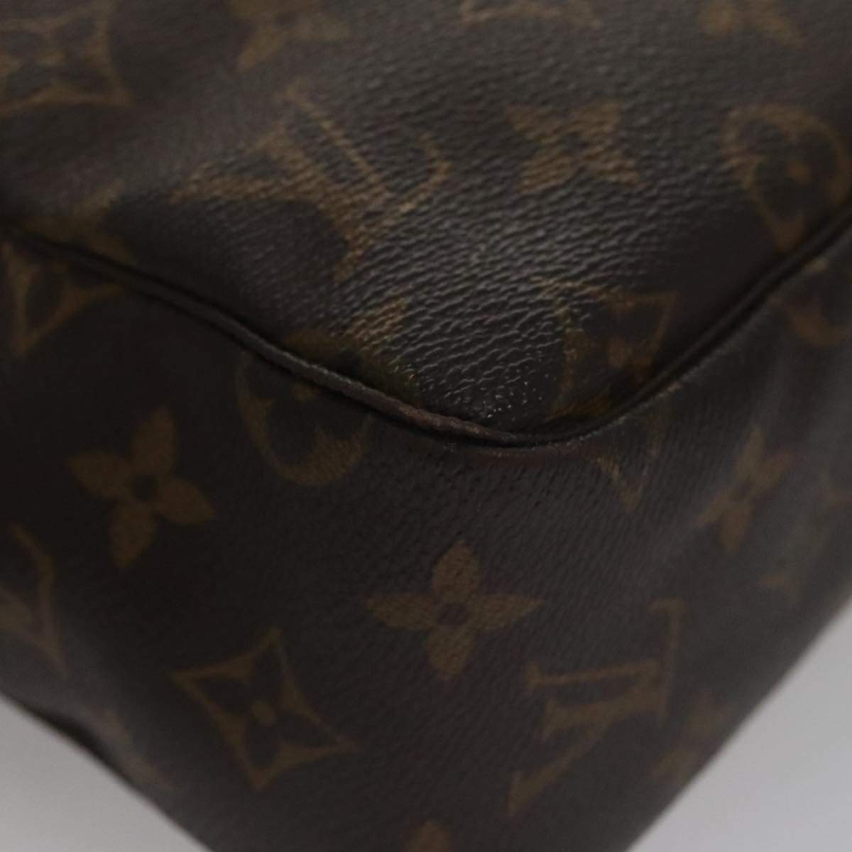 Louis Vuitton Trousse Toiletry Pouch Monogram Canvas Brown Canvas Toiletry Case Accessory