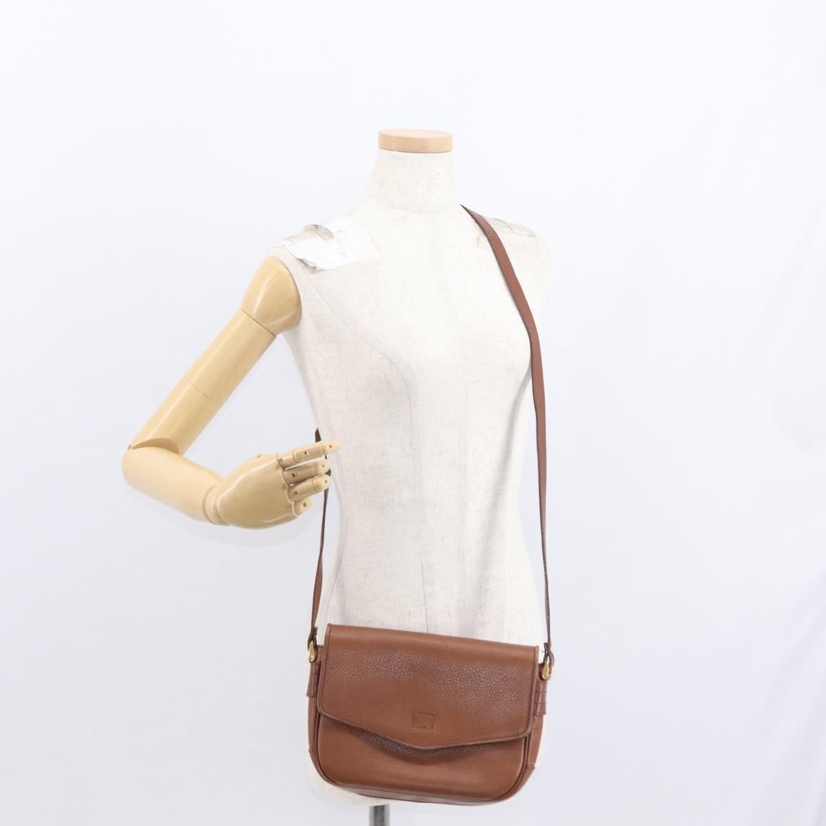 Burberry Vintage Shoulder Bag Leather Brown Leather Shoulder Bag