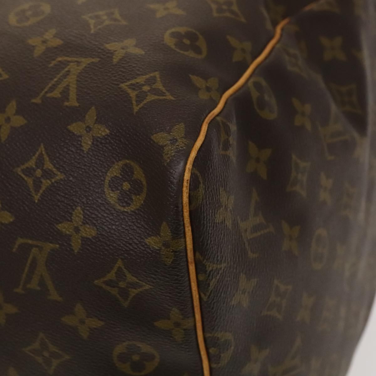 Louis Vuitton Keepall Bag Monogram Canvas Brown Canvas Travel Bag