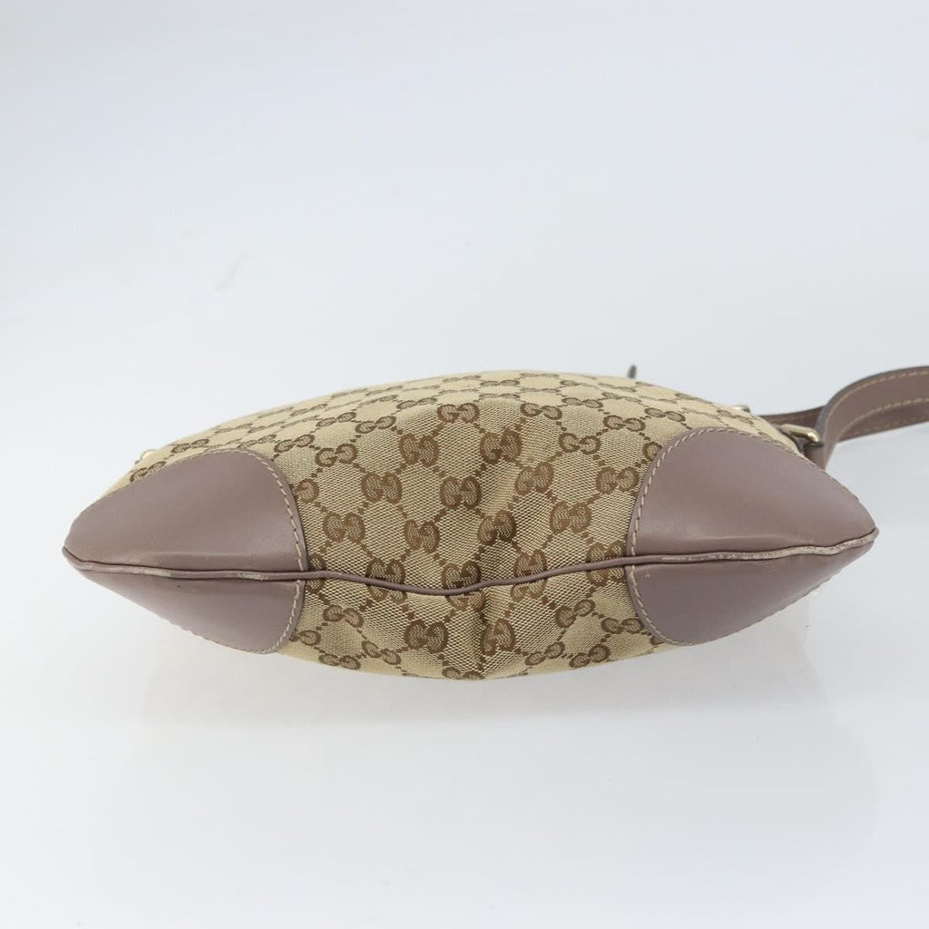 Gucci Mayfair Messenger Bag Gg Canvas And Leather Beige Canvas Shoulder Bag Bag (Pre-Owned)