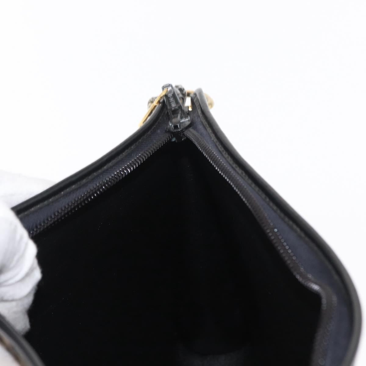 Christian Dior Vintage Cd Trotter Shoulder Bag Canvas Black Canvas Shoulder Bag Bag (Pre-Owned)