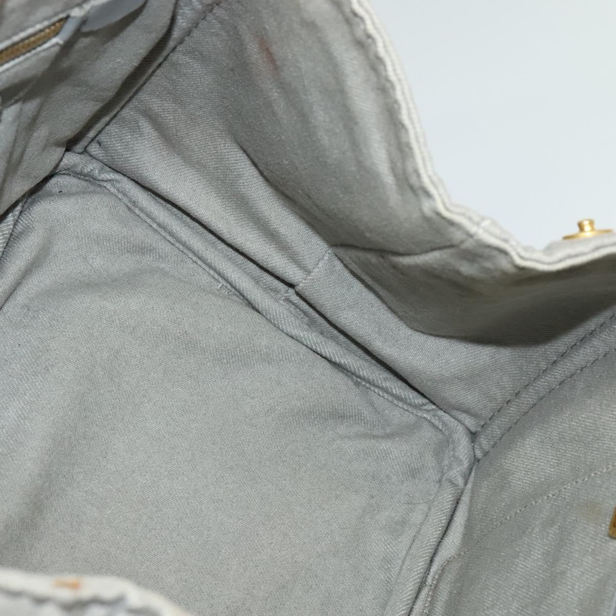 Prada Canapa Tote Canvas Gray Canvas Bag