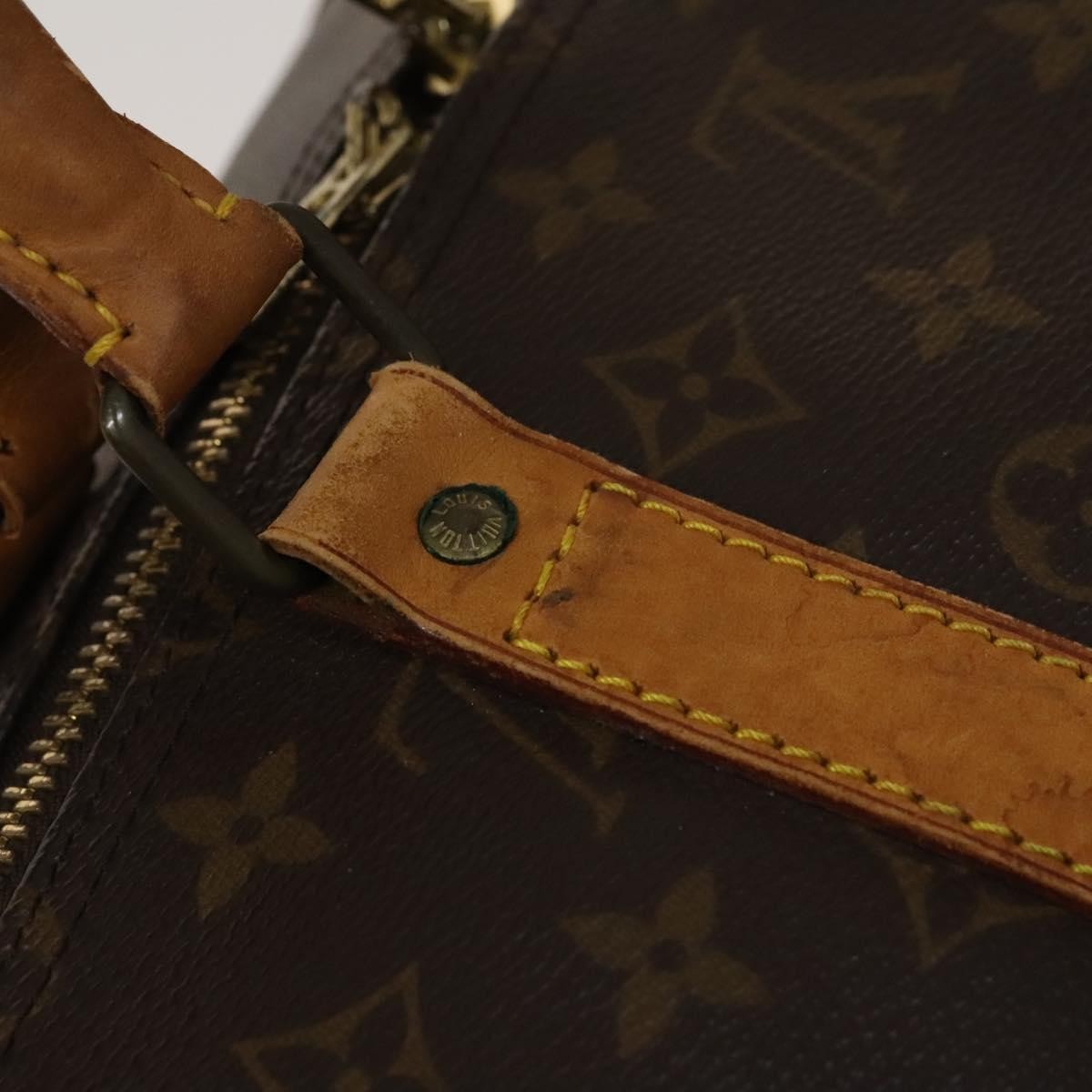 Louis Vuitton Keepall Bag Monogram Canvas Brown Canvas Travel Bag