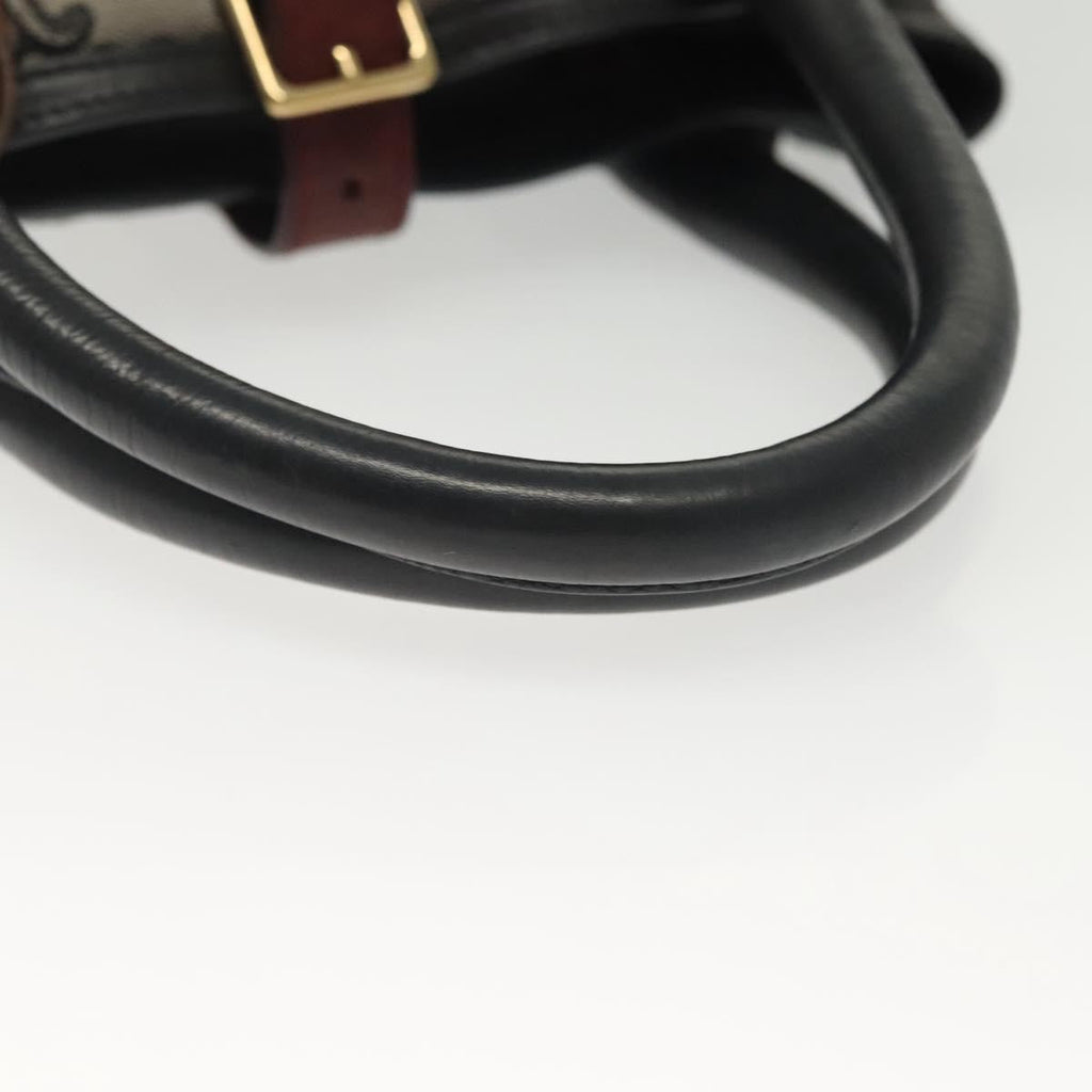 Celine Vintage Macadam Handbag Macadam Navy Canvas Bag