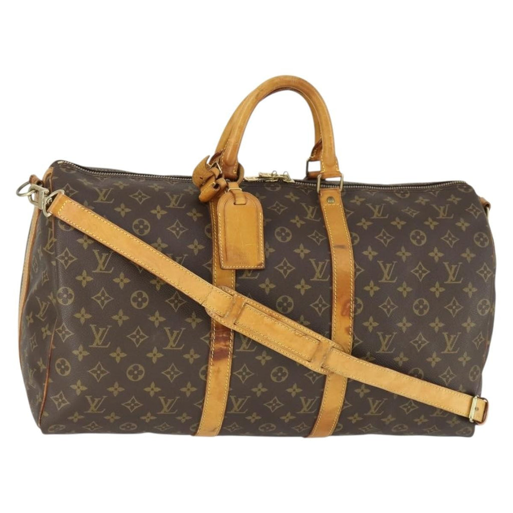 Louis Vuitton Keepall Bag Monogram Canvas Brown Canvas Travel Bag