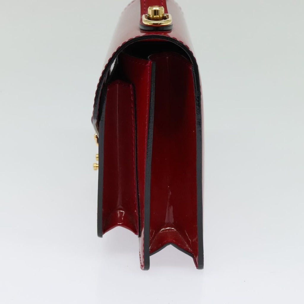 Louis Vuitton Monceau Handbag Vernis Red Patent_Leather Handbag