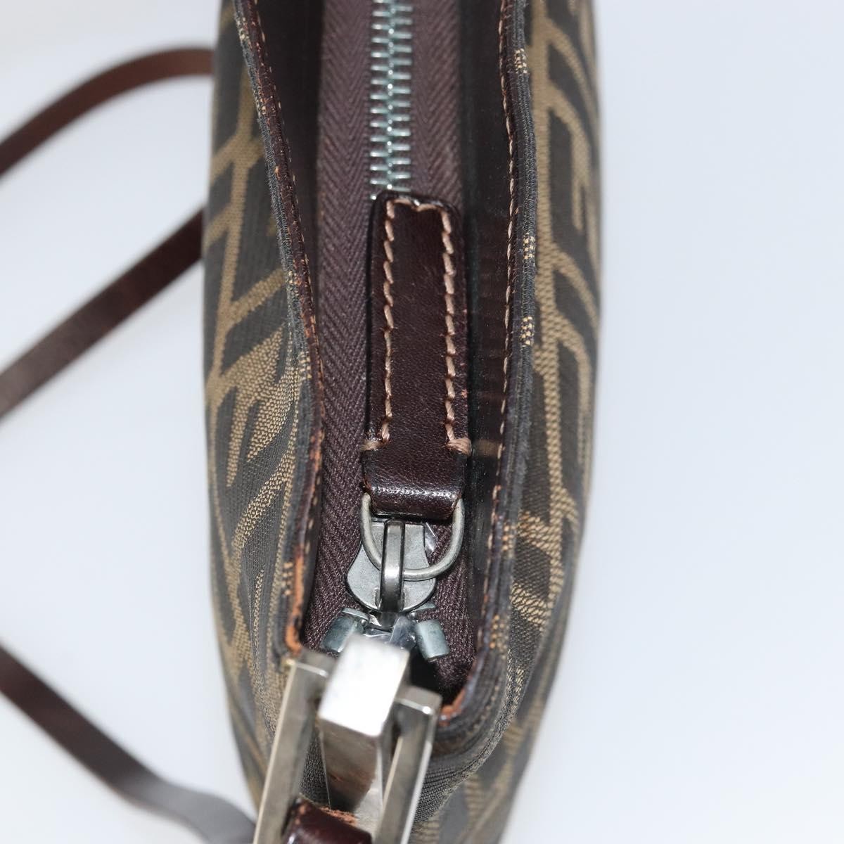 Fendi Vintage Shoulderbag Canvas Brown Canvas Shoulder Bag Bag