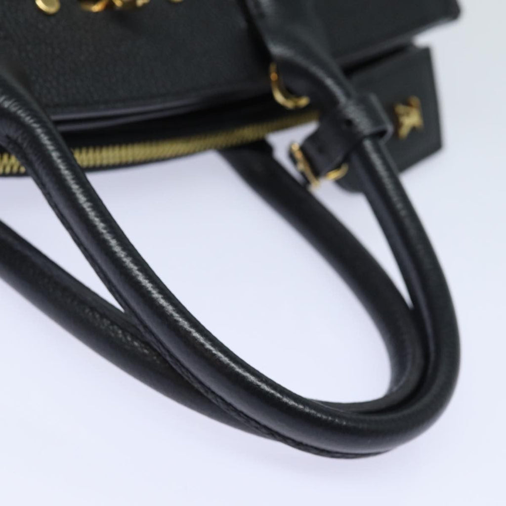 Louis Vuitton City Steamer Handbag Leather Black Leather Handbag