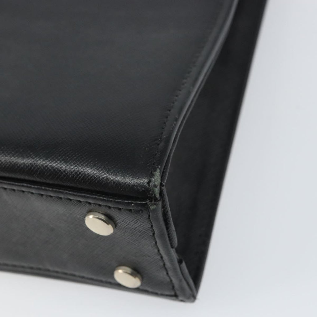 Burberry Vintage Briefcase Leather Black Leather Briefcase Bag