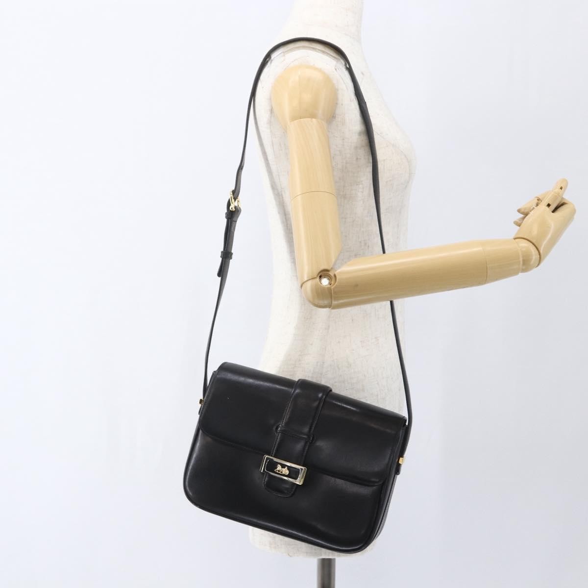 Celine Horse Carriage Shoulder Bag Leather Black Leather Shoulder Bag Bag