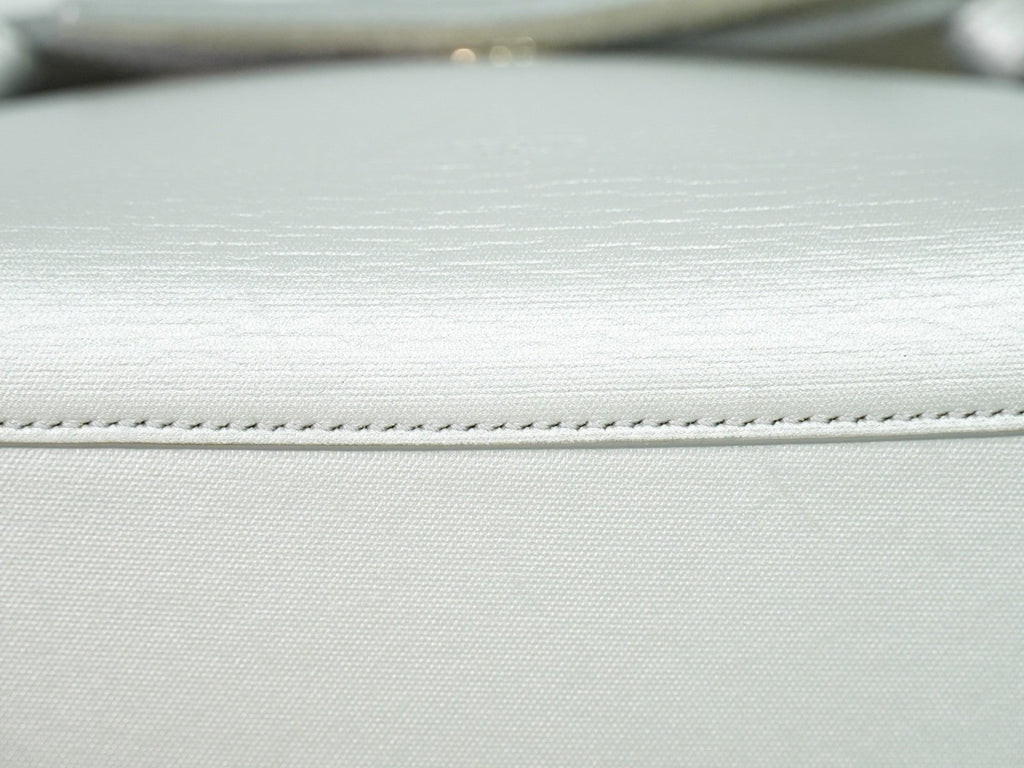 Celine Belt Bag Textured Leather Silver Leather Handbag