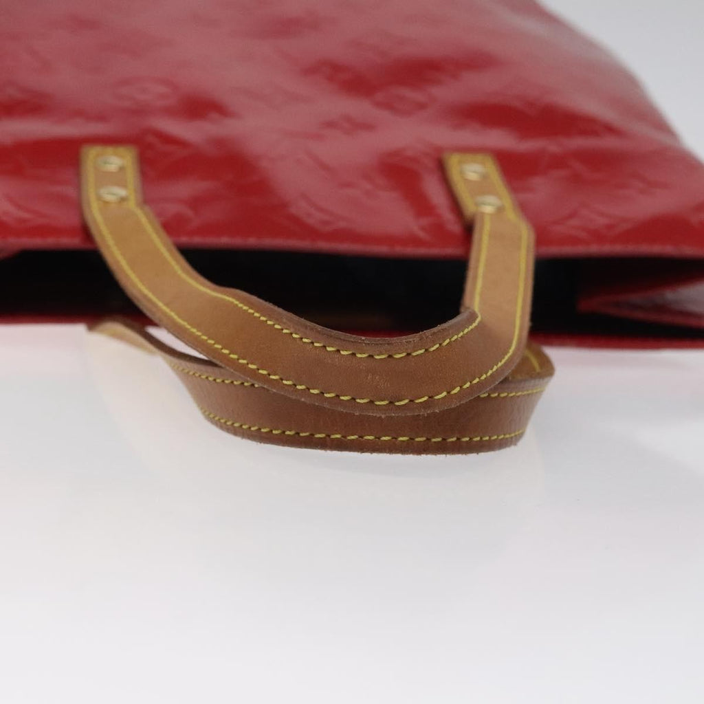 Louis Vuitton Reade Handbag Monogram Vernis Red Patent_Leather Handbag