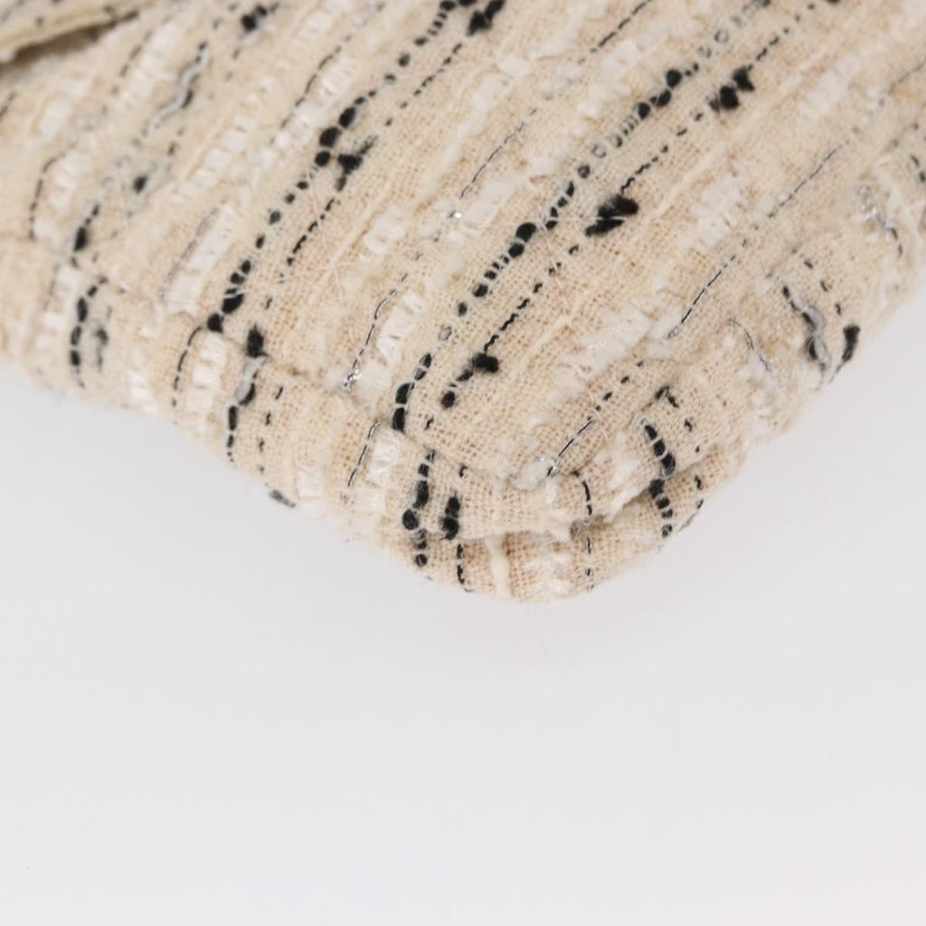 Chanel Vintage Envelope Chain Clutch Tweed White Tweed Clutche & Pouche Bag