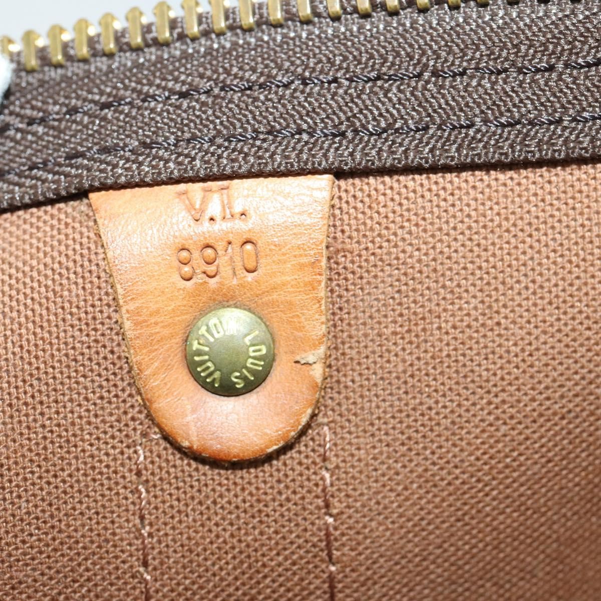Louis Vuitton Keepall Bag Monogram Canvas Brown Canvas Travel Bag
