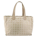 Chanel Travel Line Tote Nylon Beige Nylon Tote Bag Bag