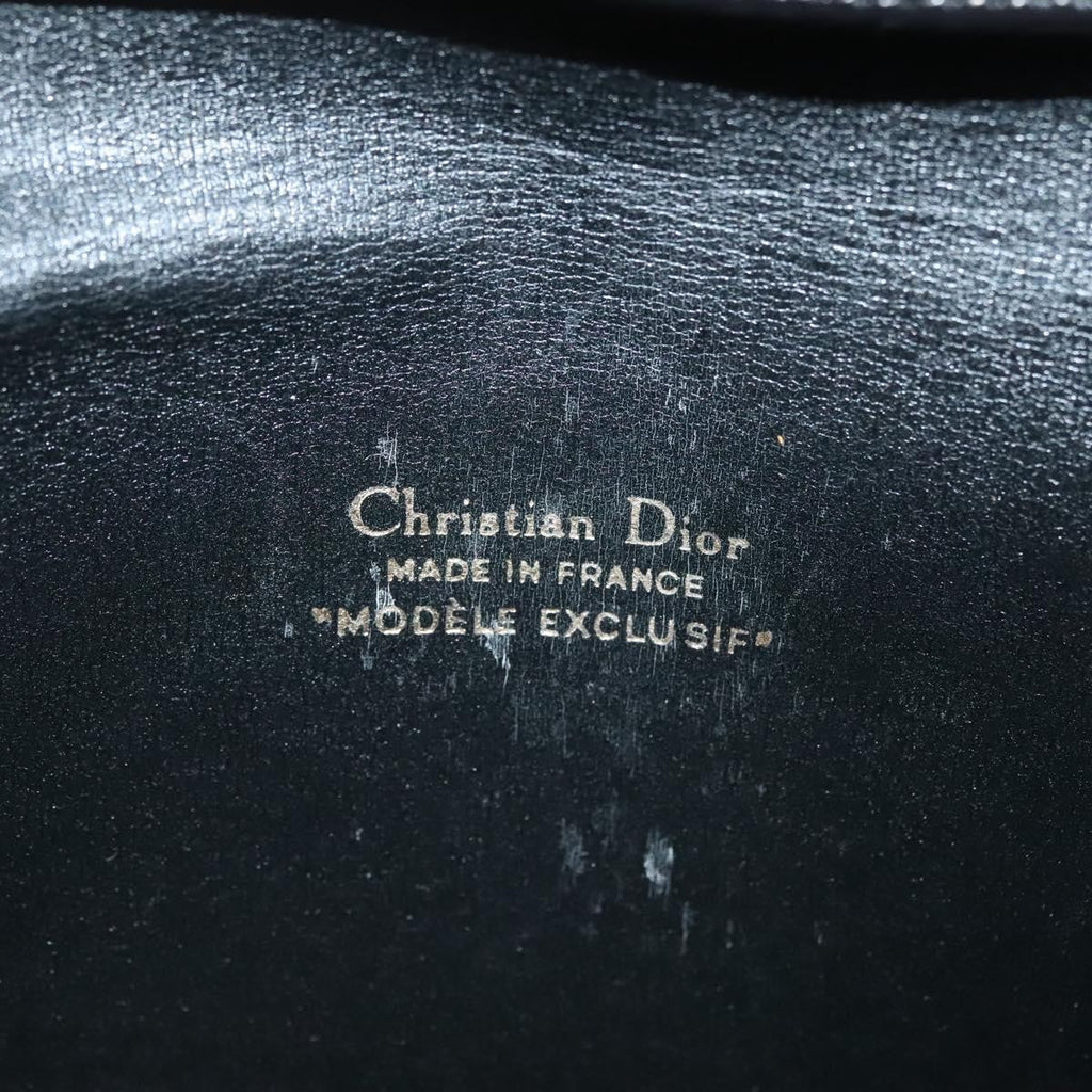 Christian Dior Vintage Trotter Pouch Diorissimo Canvas Black Canvas Clutche & Pouche Bag (Pre-Owned)