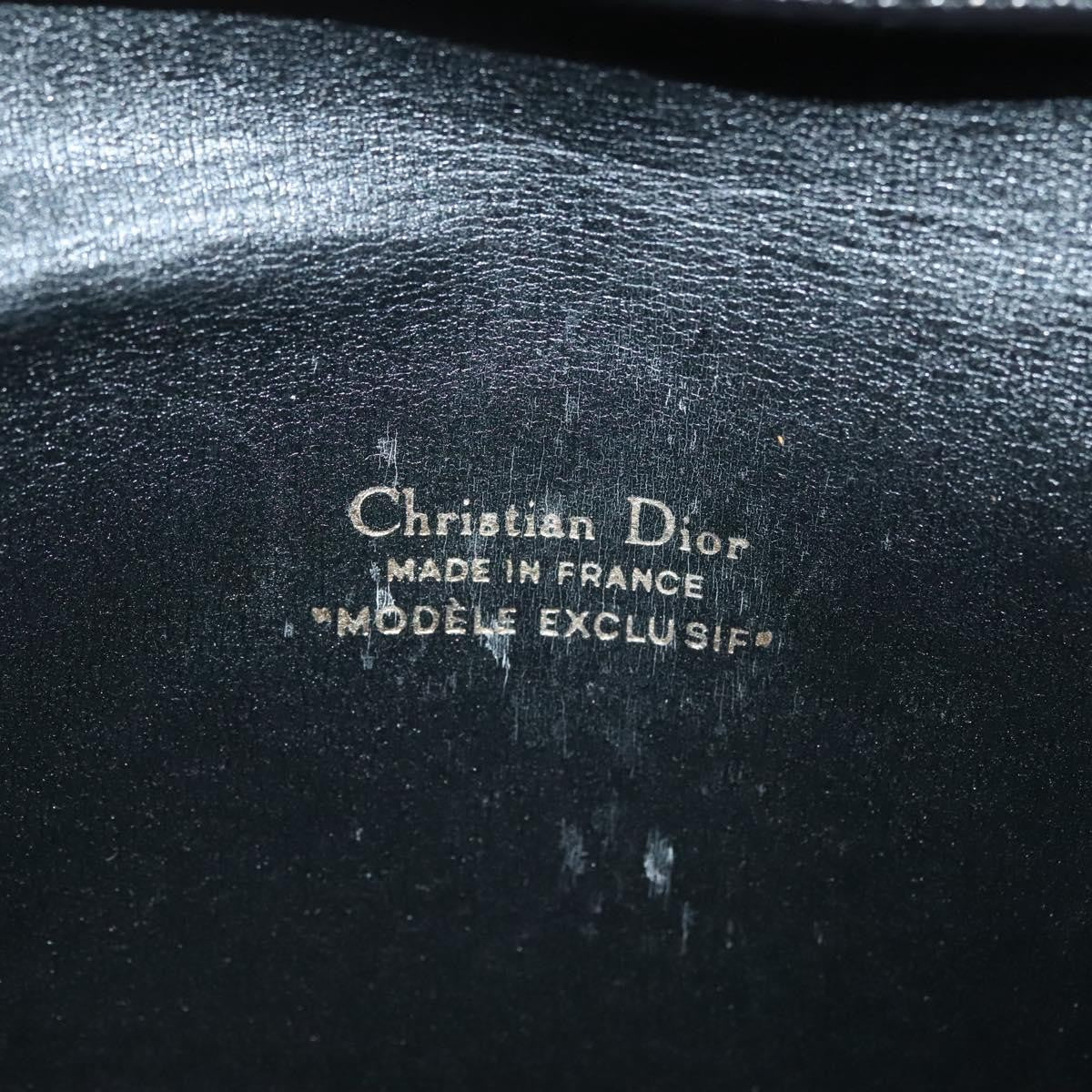 Christian Dior Vintage Trotter Pouch Diorissimo Canvas Black Canvas Clutche & Pouche Bag (Pre-Owned)