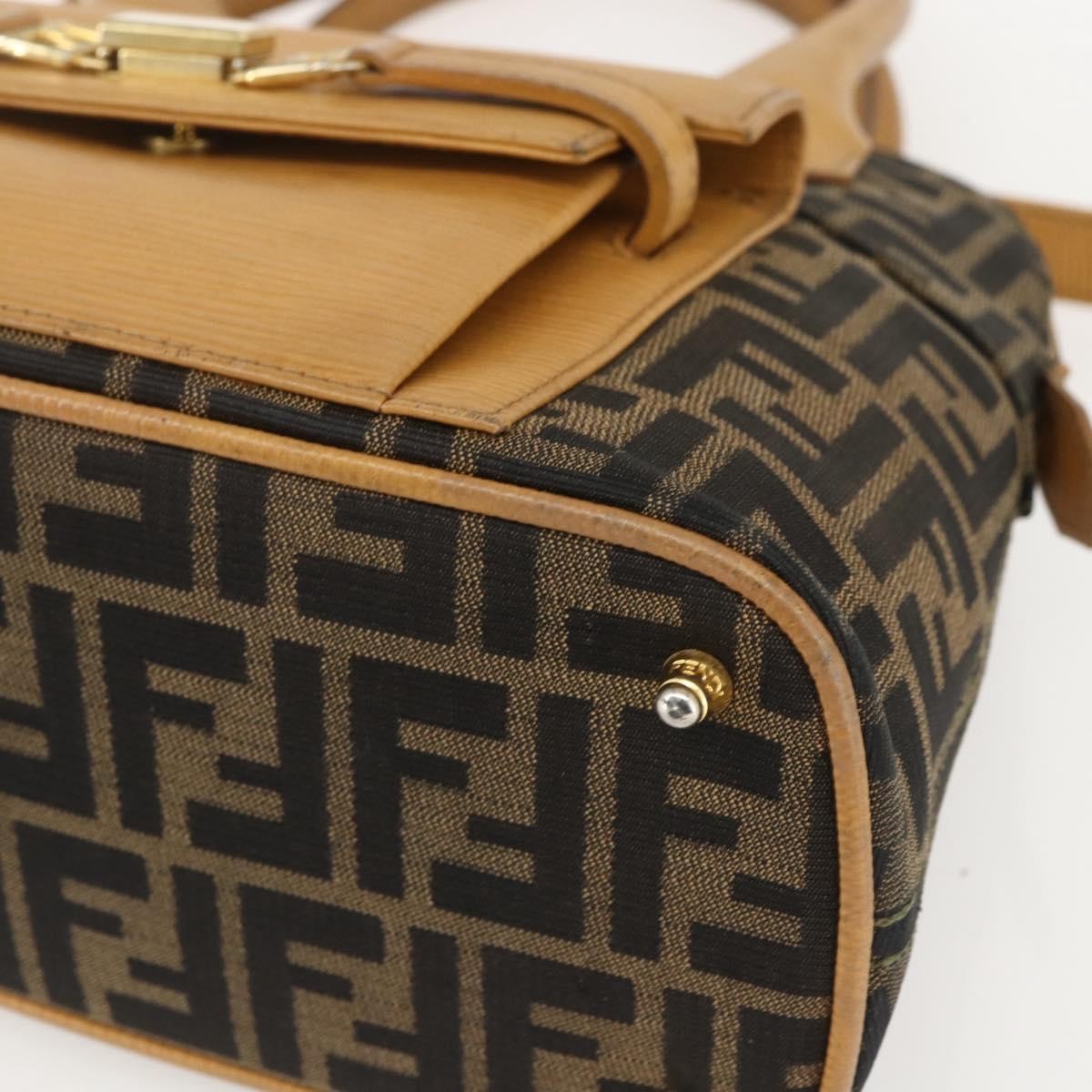 Fendi Vintage Zucca Handbag Zucca Brown Canvas Handbag