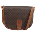 Celine Macadam Shoulder Bag Pvc Leather Brown Pvc Shoulder Bag Bag