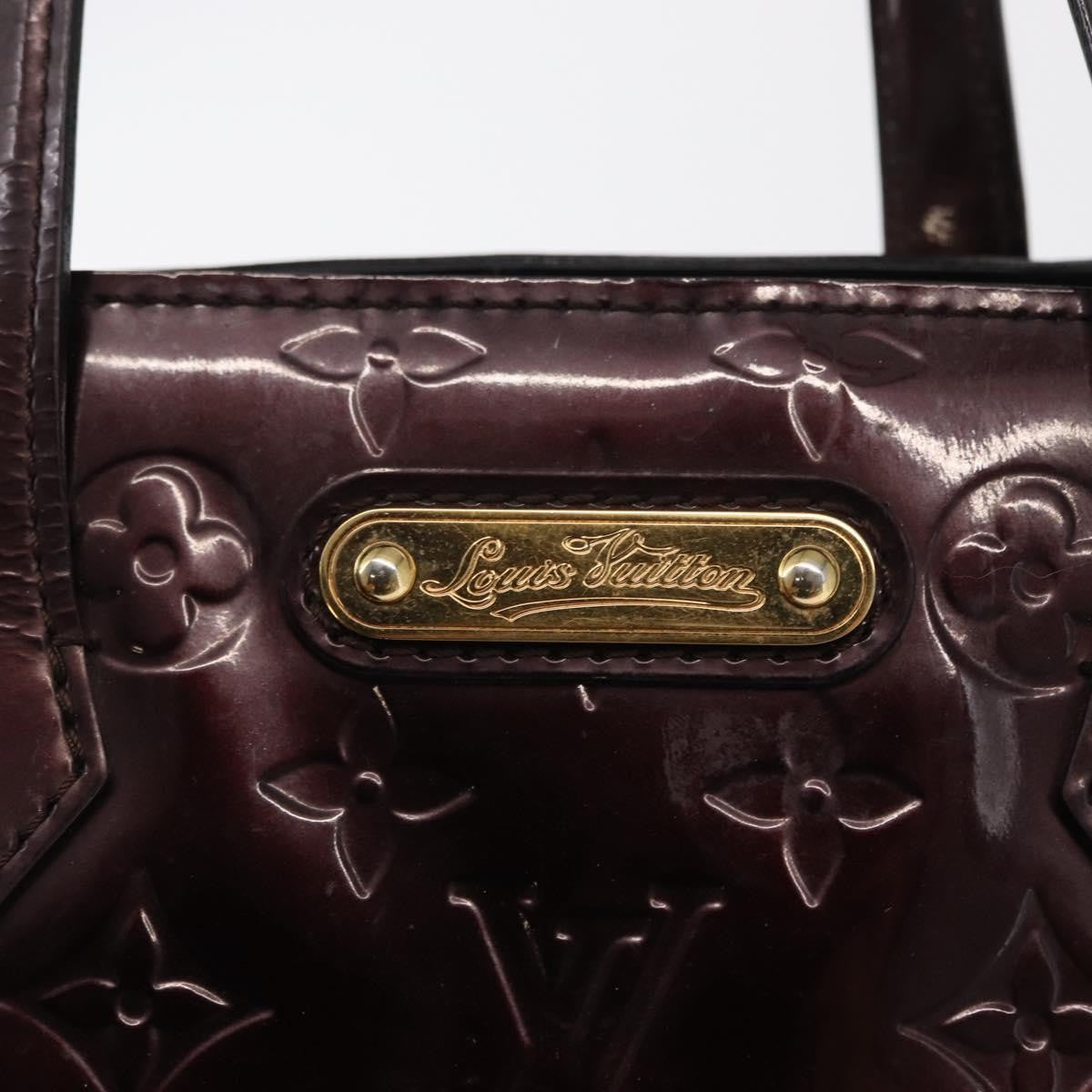 Louis Vuitton Wilshire Handbag Monogram Vernis Burgundy Patent_Leather Tote Bag