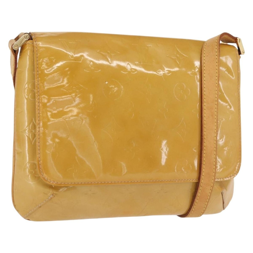 Louis Vuitton Thompson Street Handbag Monogram Vernis Yellow Patent_Leather Shoulder Bag
