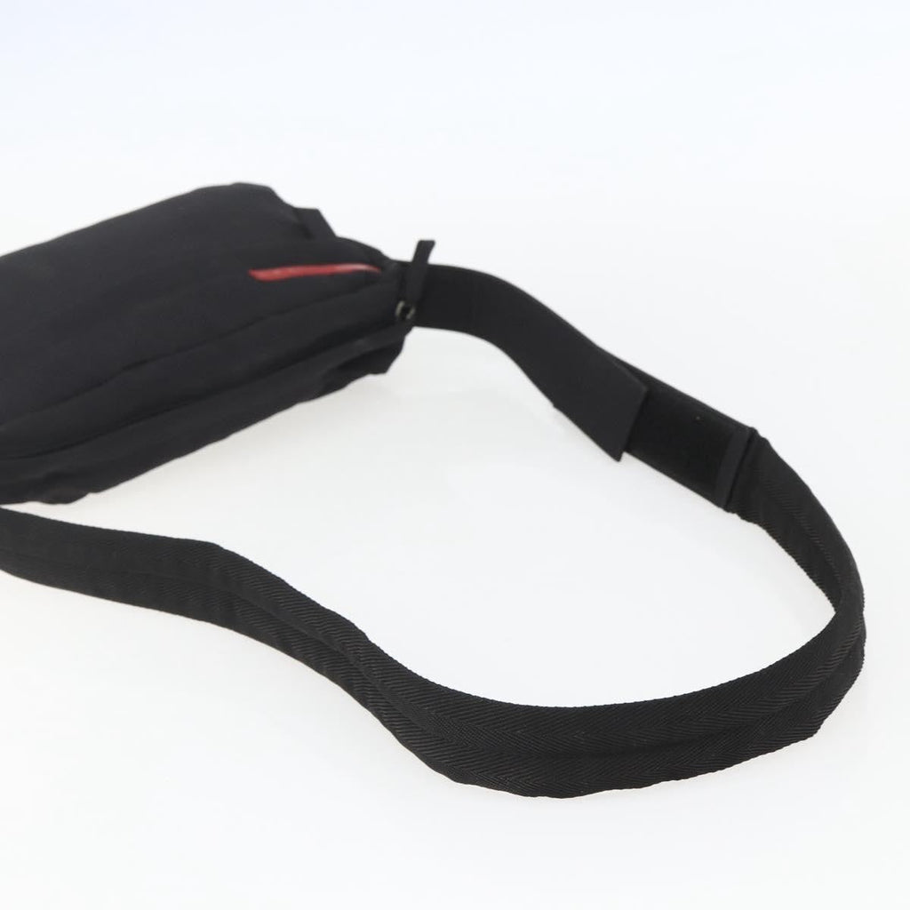Prada Sport Zip Shoulder Bag Nylon Black Nylon Shoulder Bag Bag