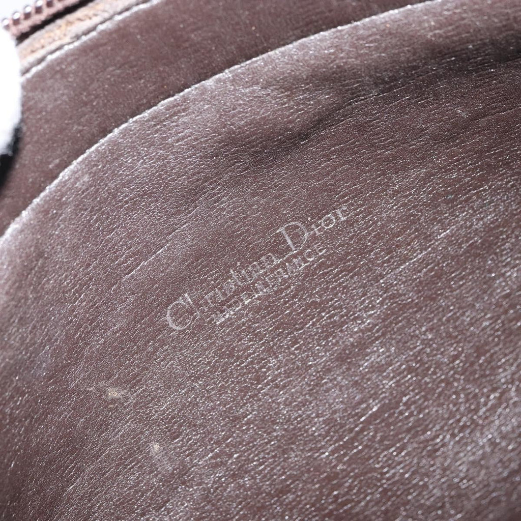 Christian Dior Vintage Cd Trotter Handbag Canvas Brown Canvas Handbag (Pre-Owned)