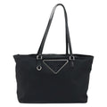 Prada Vintage Zip Tote Tessuto Black Nylon Tote Bag Bag