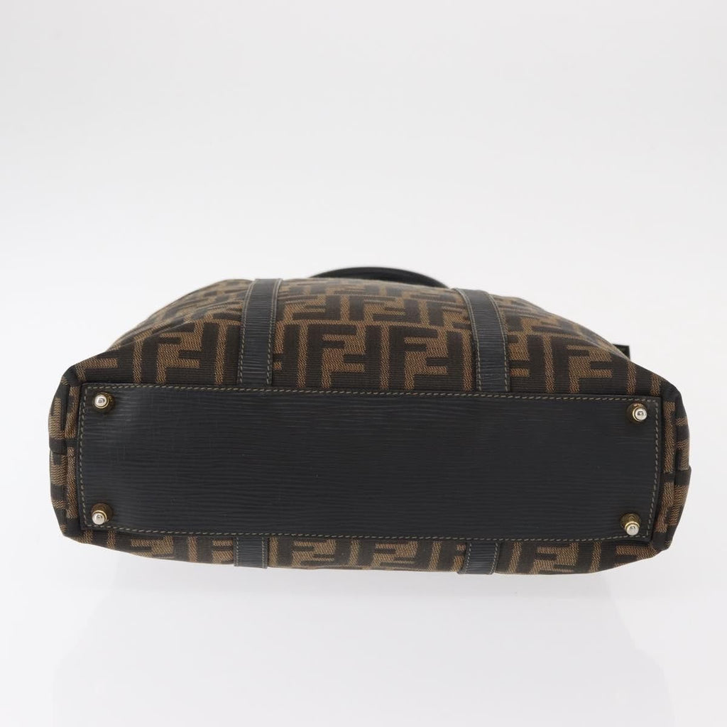 Fendi Zucca Tote Bag Canvas Black Canvas Tote Bag Bag