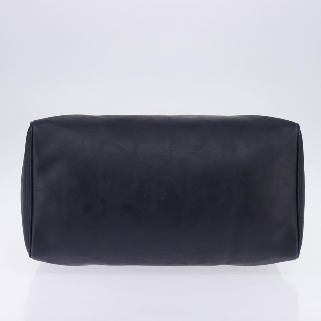 Christian Dior Lady Dior Boston Bag Canvas Navy Canvas Travel Bag Bag (Pre-Owned)