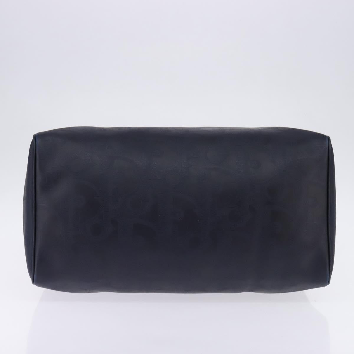 Christian Dior Lady Dior Boston Bag Canvas Navy Canvas Travel Bag Bag (Pre-Owned)