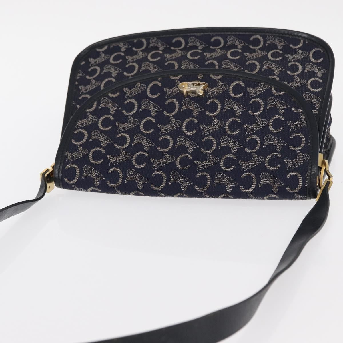 Celine C Sulky Shoulder Bag Canvas Navy Canvas Shoulder Bag Bag