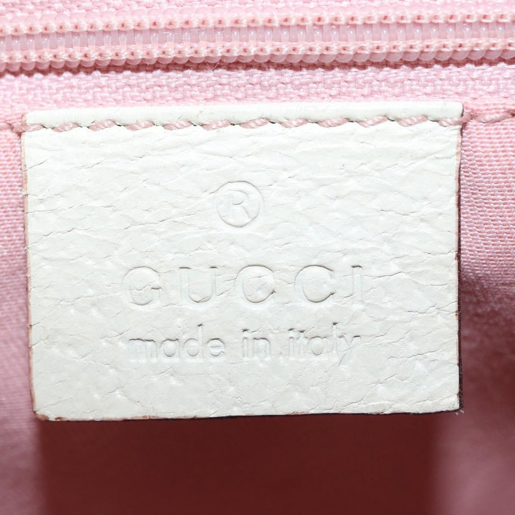 Gucci Web Handle Buckle Tote Gg Canvas Pink Canvas Tote Bag Bag (Pre-Owned)