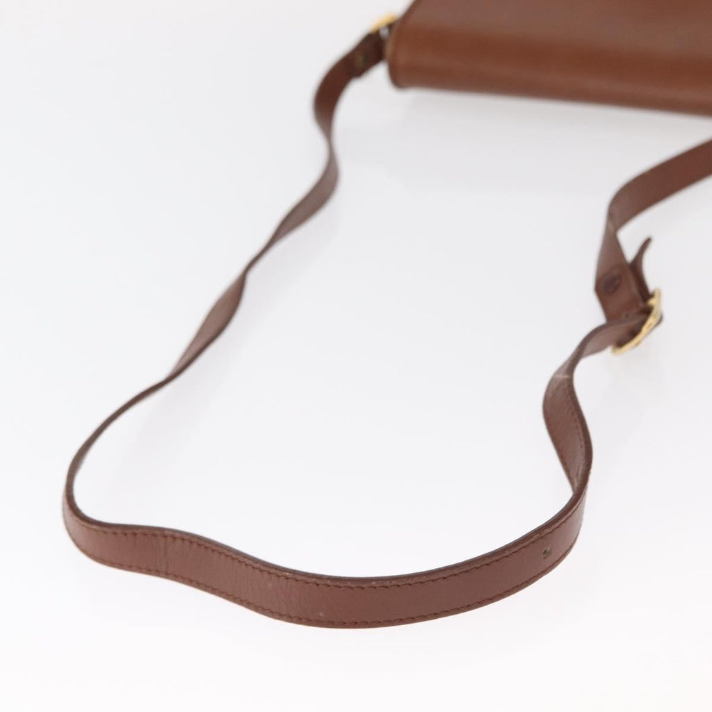 Burberry Vintage Shoulder Bag Leather Brown Leather Shoulder Bag