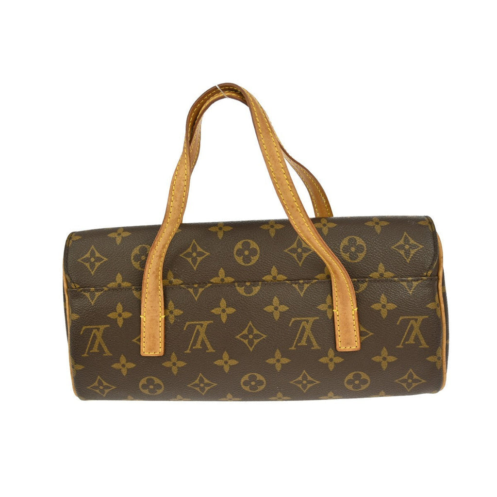 Louis Vuitton Sonatine Handbag Monogram Canvas Brown Canvas Handbag