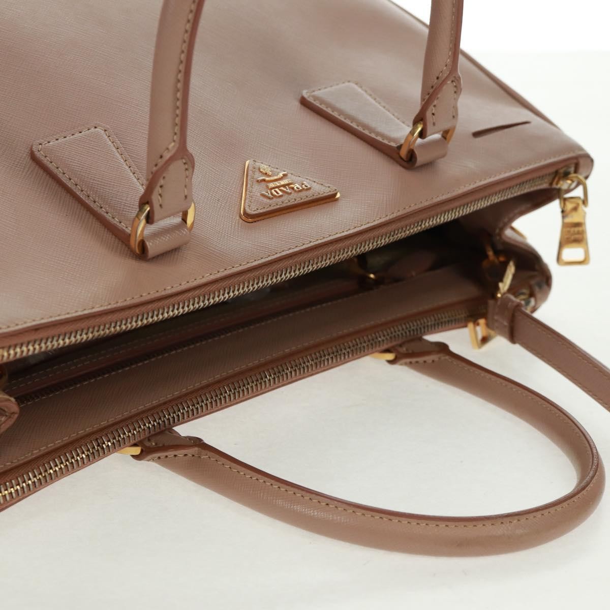 Prada Double Zip Lux Tote Saffiano Leather Pink Leather Tote Bag Bag