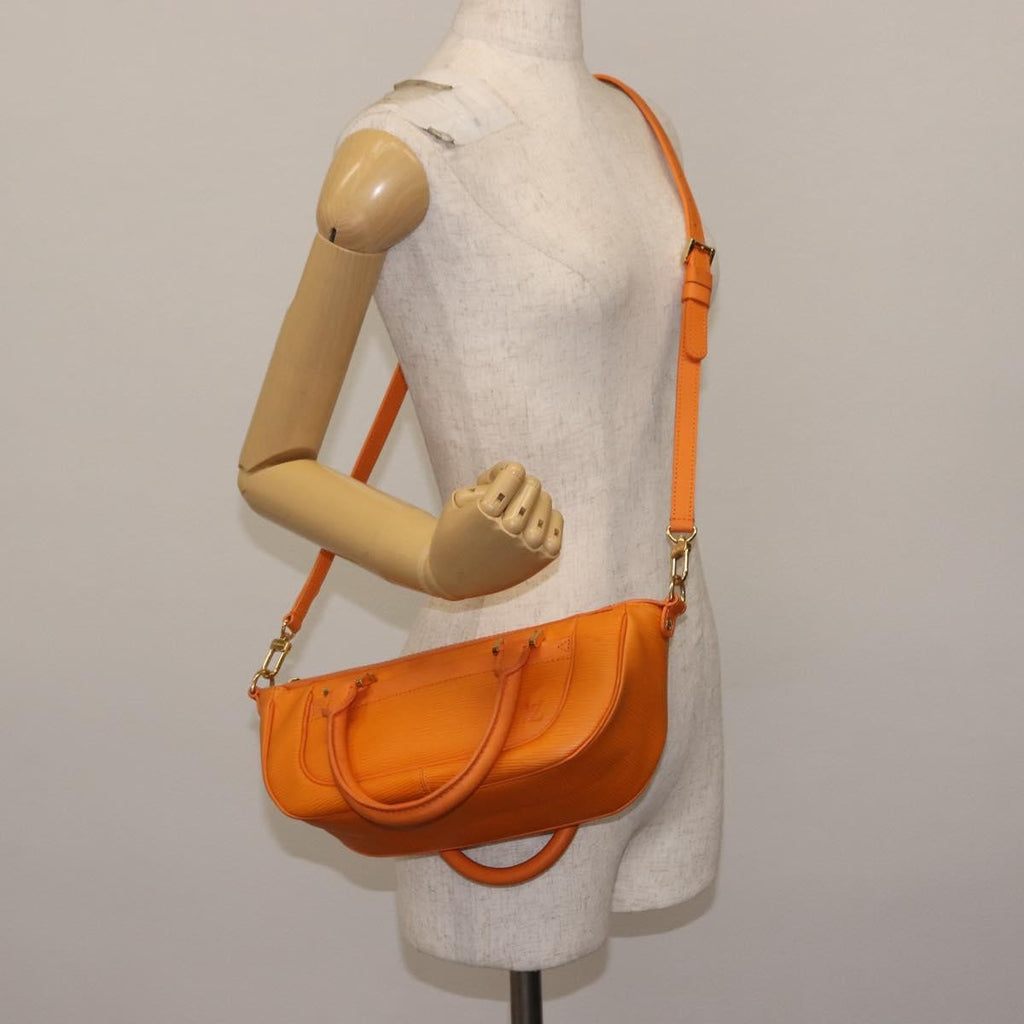 Louis Vuitton Danura Handbag Epi Orange Leather Handbag