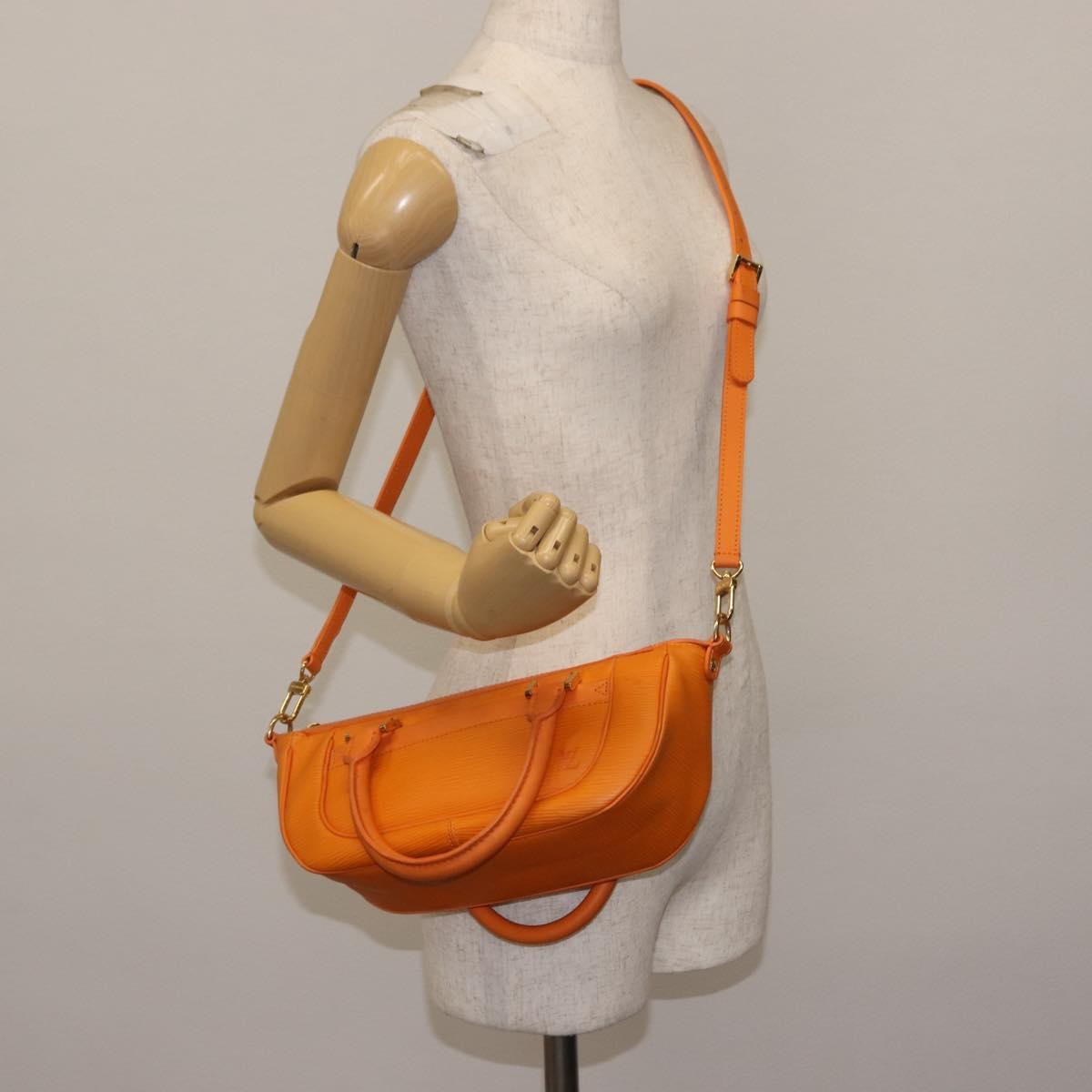 Louis Vuitton Danura Handbag Epi Orange Leather Handbag