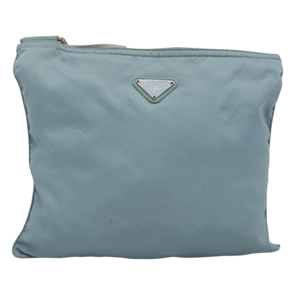 Prada Flat Messenger Bag Tessuto Blue Nylon Shoulder Bag Bag