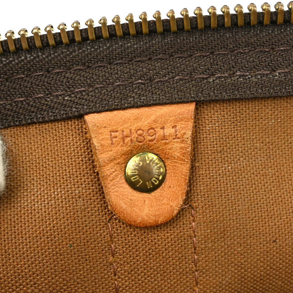 Louis Vuitton Keepall Bag Monogram Canvas Brown Canvas Travel Bag