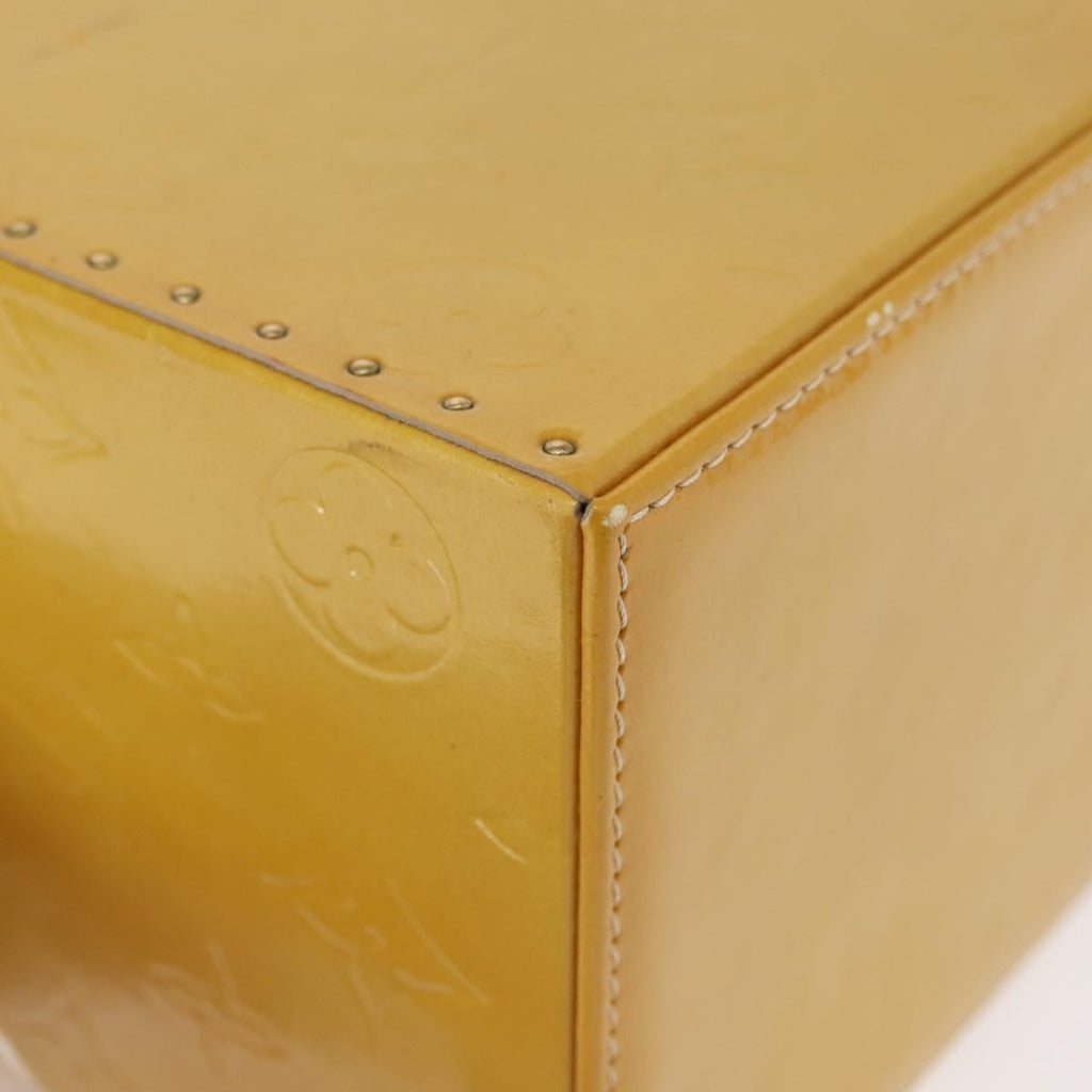 Louis Vuitton Bleecker Box Bag Monogram Vernis Beige Patent_Leather Clutche & Pouche Bag