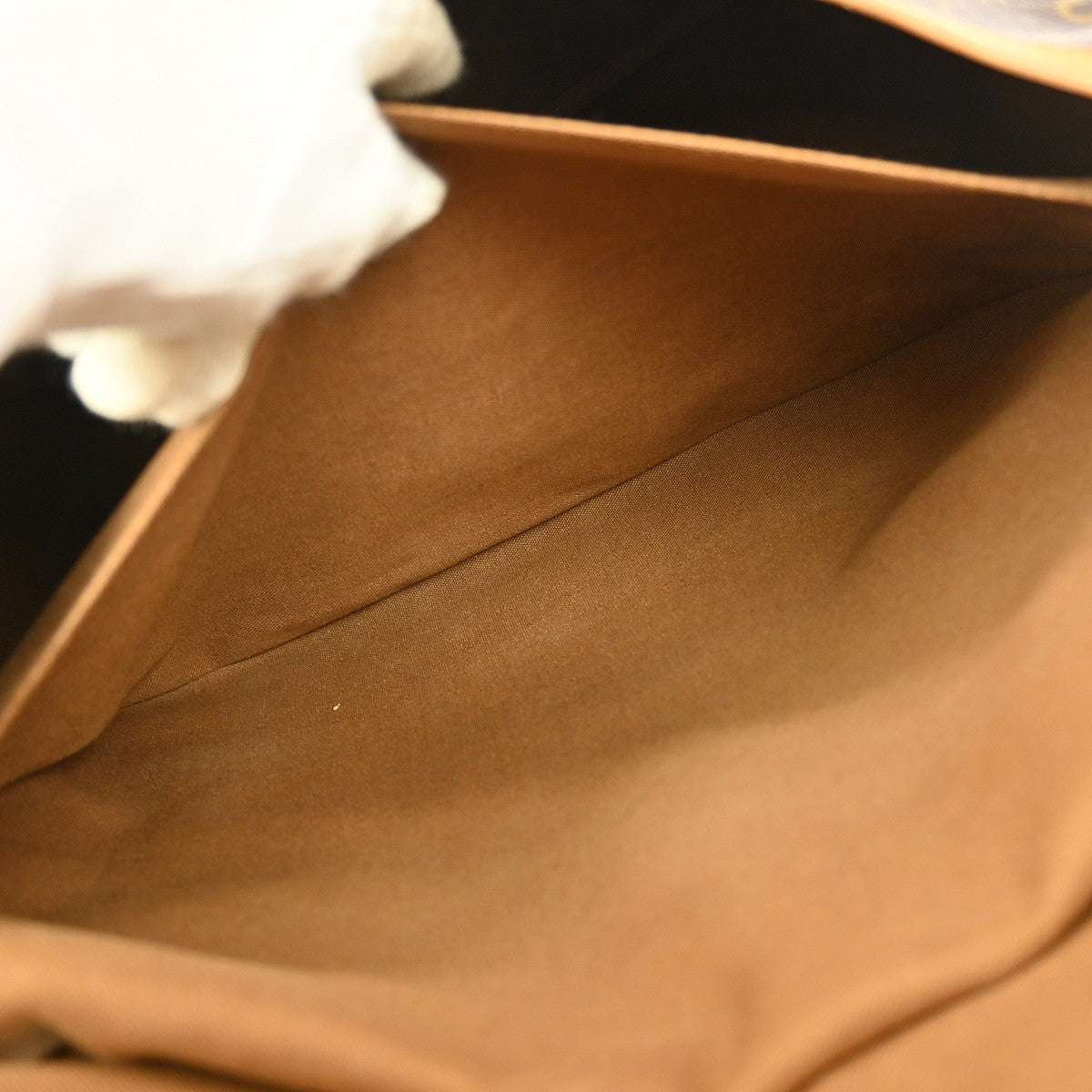 Louis Vuitton Saumur Handbag Monogram Canvas Brown Canvas Shoulder Bag