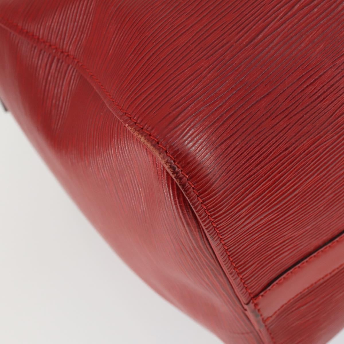 Louis Vuitton Keepall Bag Epi Leather Red Leather Travel Bag