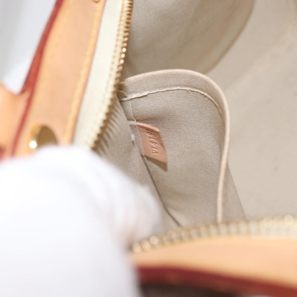 Louis Vuitton Brea Handbag Monogram Vernis Beige Patent_Leather Handbag