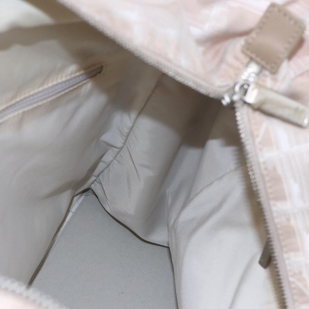 Chanel Travel Line Tote Nylon Pink Canvas Bag