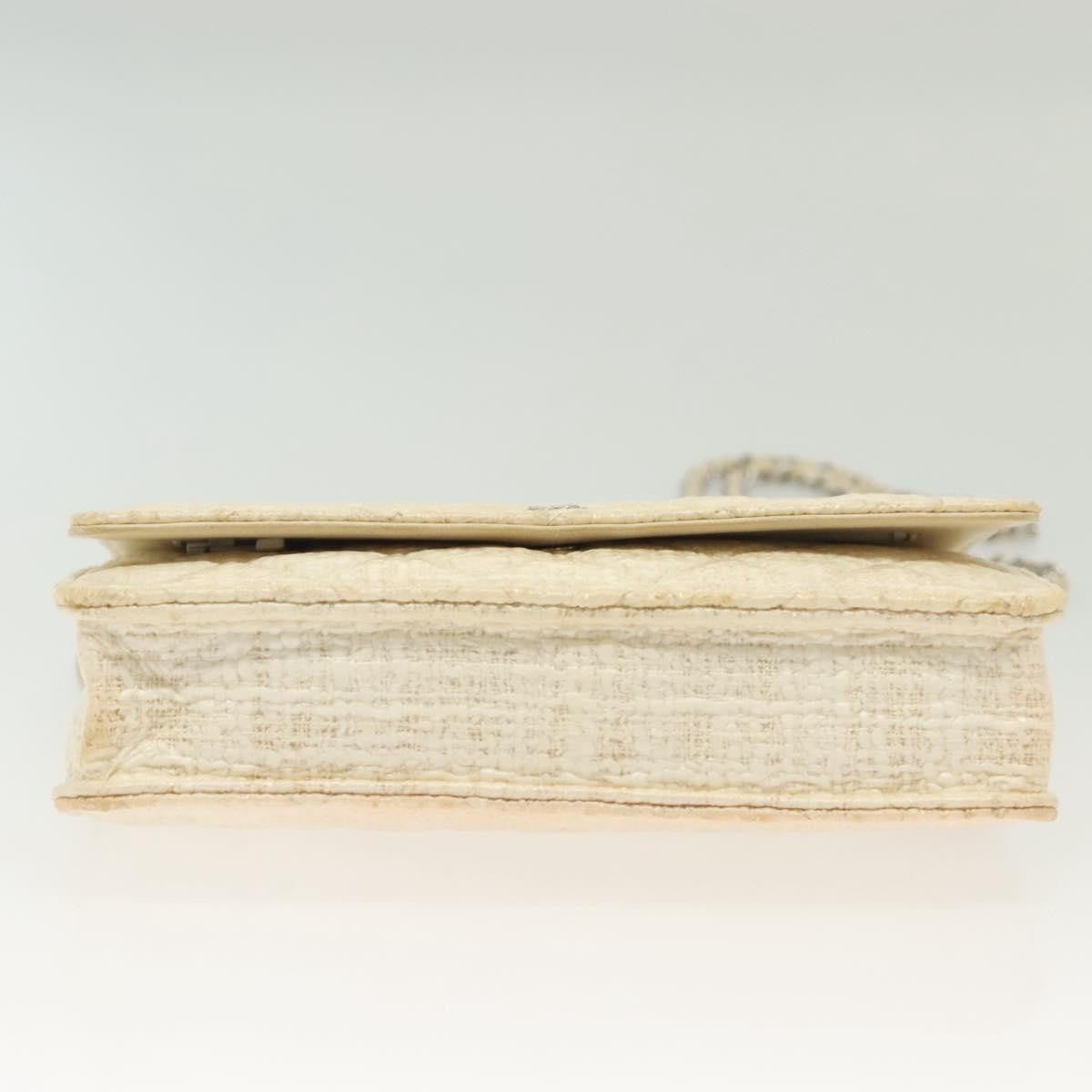 Chanel Wallet On Chain Tweed White Tweed Shoulder Bag Bag