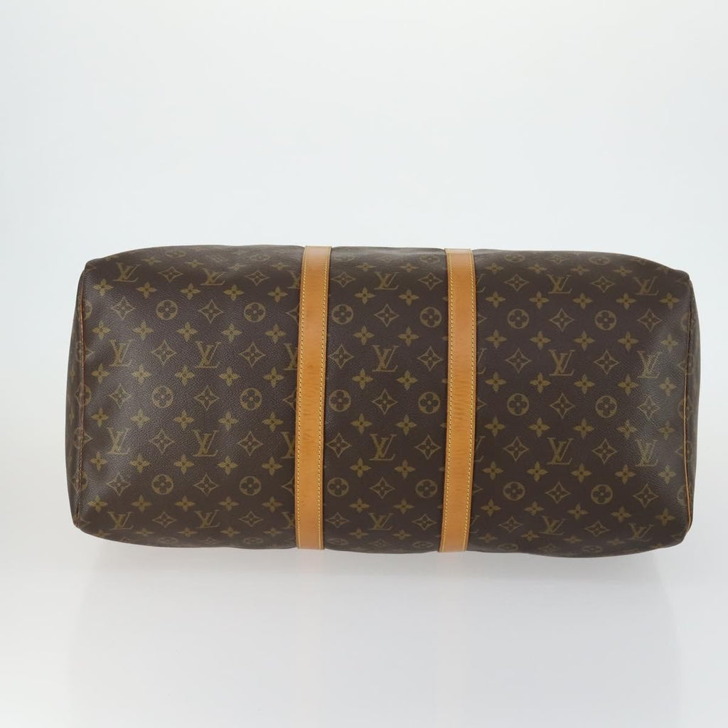Louis Vuitton Keepall Bag Monogram Canvas Brown Canvas Travel Bag