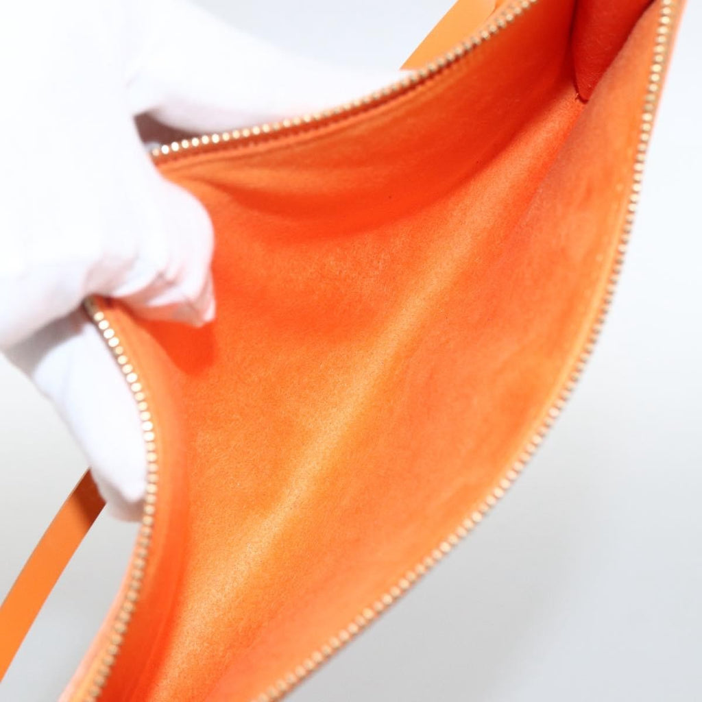 Louis Vuitton Pochette Accessoires Epi Leather Orange Leather Clutche & Pouche Bag